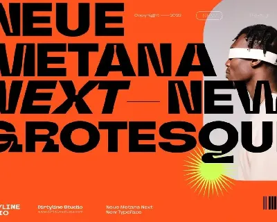 Neue Metana font