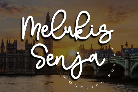 Melukis Senja font