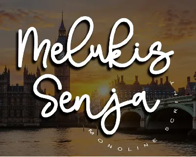 Melukis Senja font