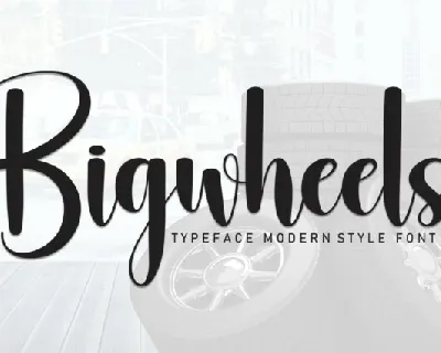 Bigwheels Script font