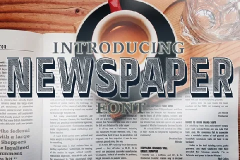 Newspaper font