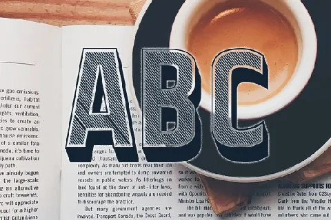 Newspaper font