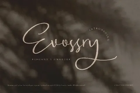 Evossry font