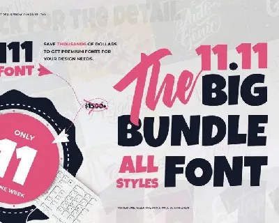 The 11.11 Bundle font