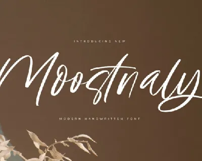 Moostnaly font