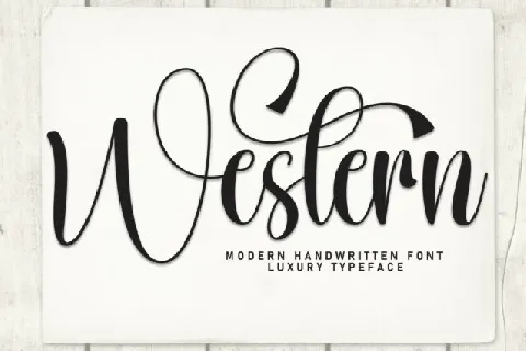 Western Calligraphy font