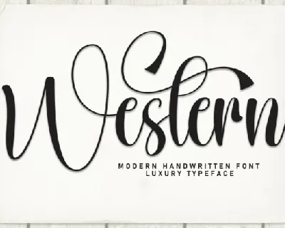 Western Calligraphy font