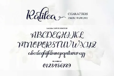 Ralilea Script Free font