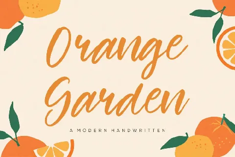 Orange Garden font