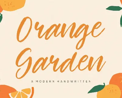 Orange Garden font