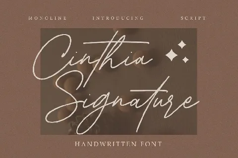 Cinthia Signature font