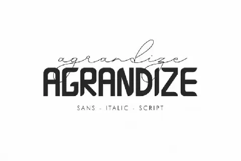 Agrandize Duo font