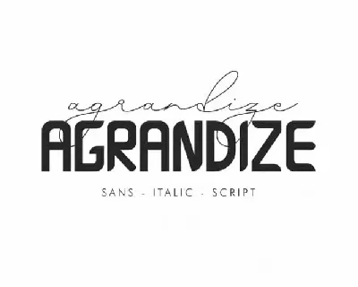 Agrandize Duo font