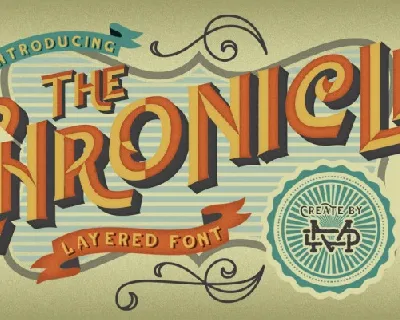 The Chronicle Layered font