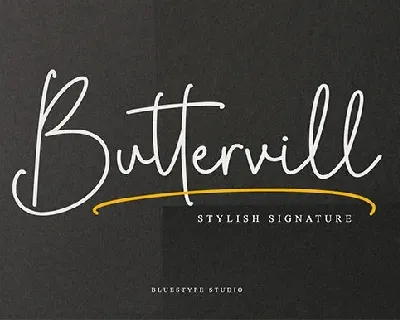 Buttervill font