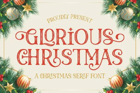 Glorious Christmas font