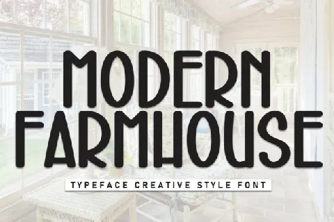 Modern Farmhouse Display font