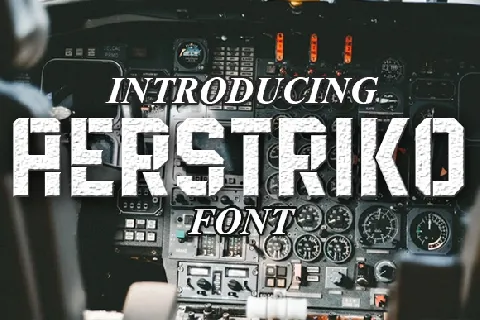 Aerstriko font