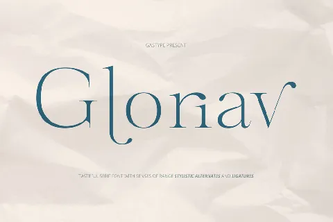 Gloriav Trial font