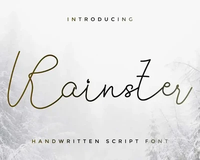 Rainster Demo font
