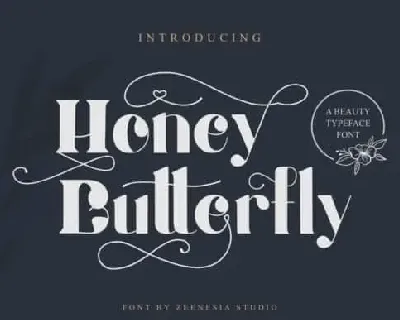 Honey Batterfly Display font