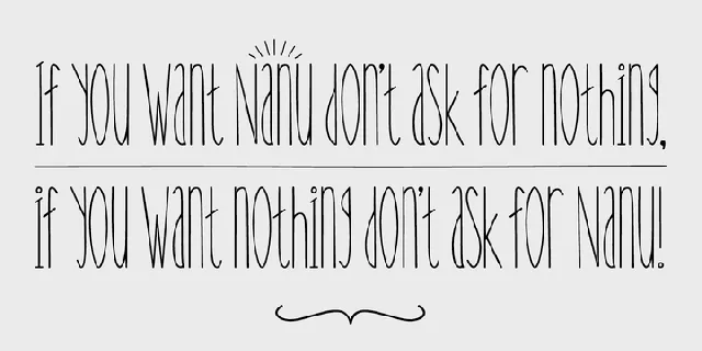 Nanu font