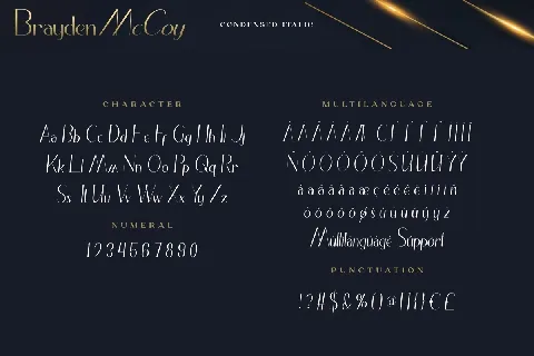 Brayden Mccoy font