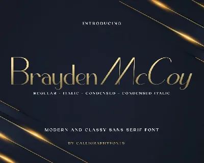 Brayden Mccoy font