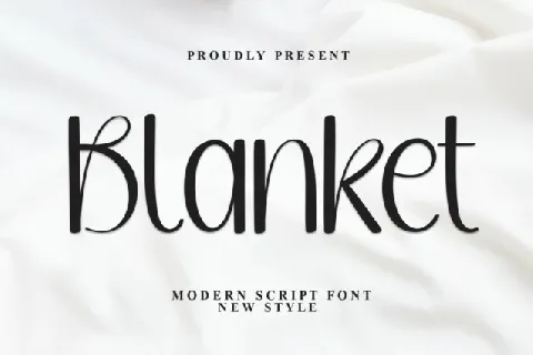 Blanket Display font