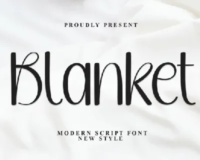 Blanket Display font