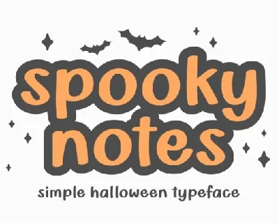 Spooky Notes font