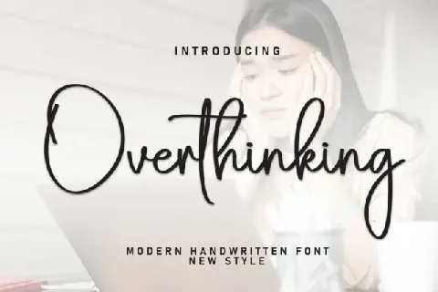 Overthinking Script font