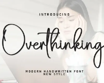 Overthinking Script font