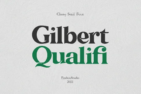 Gilbert Qualifi Demo font