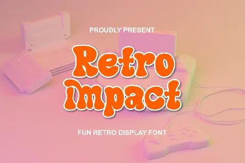 Retro Impact font