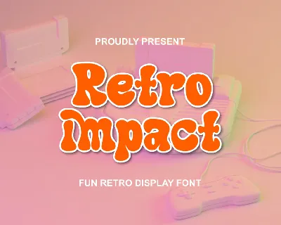 Retro Impact font
