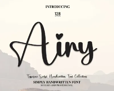 Airy Script font