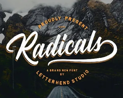 Radicals font