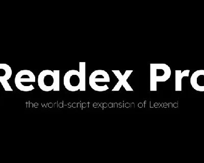 Readex Pro font