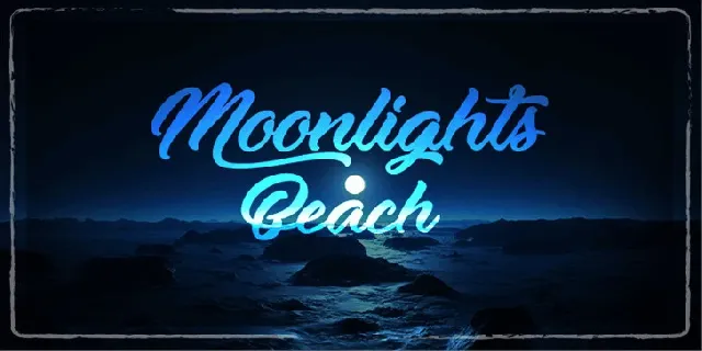 Moonlights on the Beach font