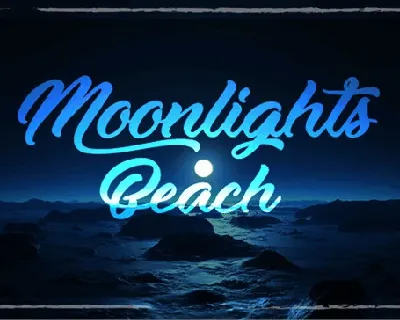 Moonlights on the Beach font