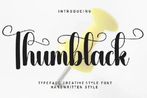 Thumbtack Script font