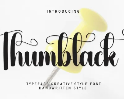 Thumbtack Script font