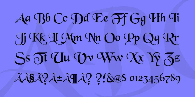 BlackChancery font