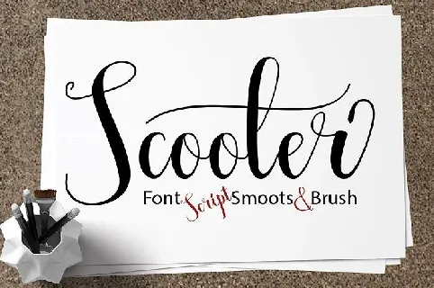 Scooter Script font