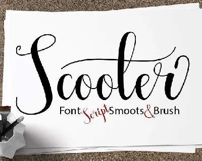 Scooter Script font