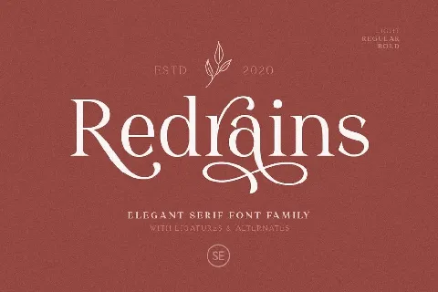Redrains font