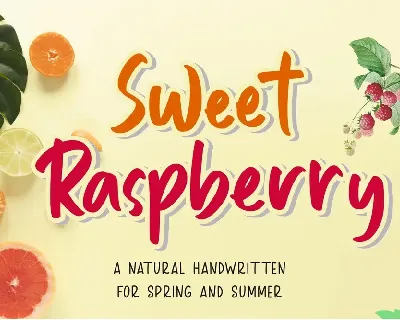 Sweet Raspberry font