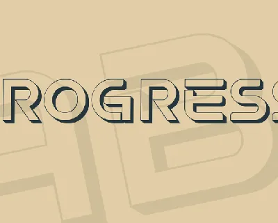 Progress font