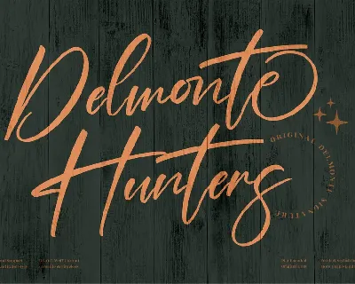 Delmonte Hunters font